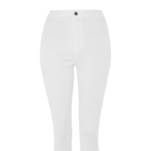 NWOT Topshop Petite White Joni Jeans
